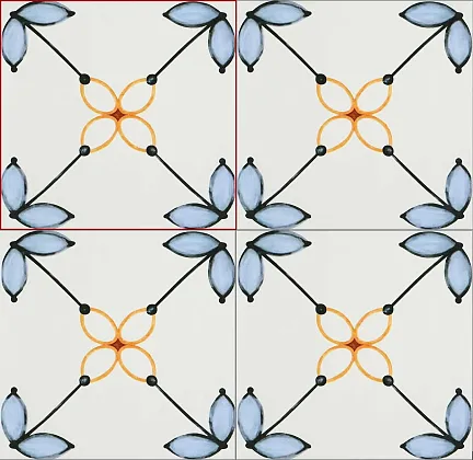 Фото керамическая плитка DeShun Ceramics Art Decor DC282 20x20 Китай