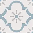Керамогранит Smile Tile Арабески голубой 20x20