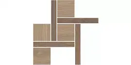 Фото Kerama Marazzi Декор Альберони 3 наборный коричневый матовый обрезной 27,5x27,5x0,9 (T056\SG644020)