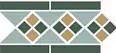 Бордюр Top Cer Border LISBON with 1 strip (Tr.13 Dots 18+03 Strips 18) 28х15