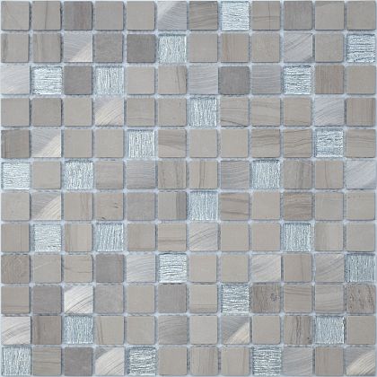 Фото Мозаика LeeDo Ceramica Silk Way Grey Velvet 23x23x4 Китай