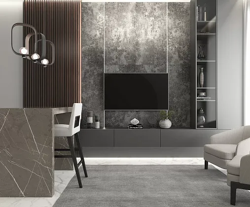 Фото Керамогранит Milkyway Antracite Металлизированный 60х120 Индия