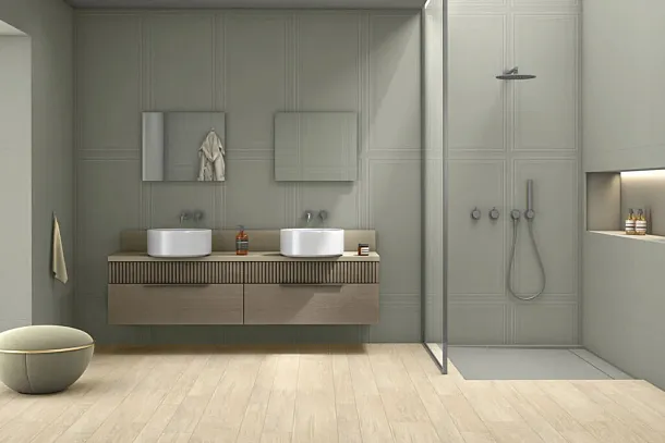 Фото Керамогранит Gravita Temperance Elegance White Boiserie Fullbody Relief Matt 60x120 Индия