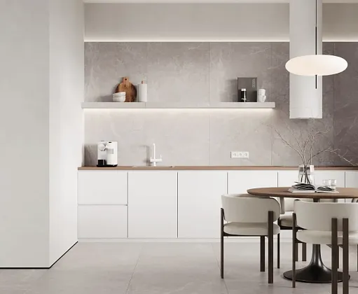 Фото Керамогранит Laparet Geo Grey Серый Матовый Карвинг 80Х160 Индия