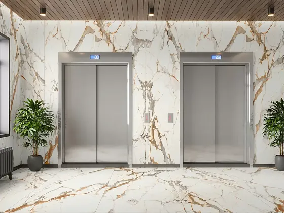 Фото Керамогранит Motto Calacatta Imperiale Digi Matt 800x2400x15 Индия