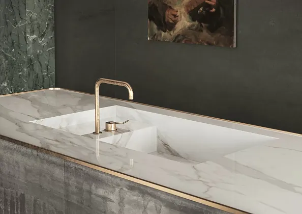 Фото Керамогранит Ragno Marazzi RDF0 Incanto Onice Blu Glossy Rt 60x120 Италия