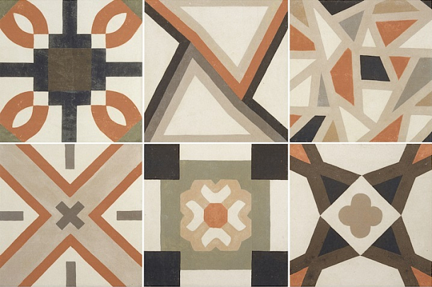 Фото Керамогранит Niza Coral (6 дизайнов) 20x20 Испания