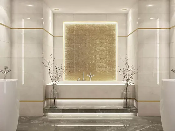 Фото Плитка Tau Ceramica Maiolica Gloss Tan 7.5x30 Испания