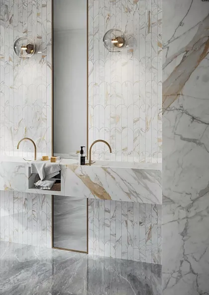 Фото Керамогранит R8TE (00R8TE03) Incanto Emperador Glossy Ret. 6mm 60х120 Италия