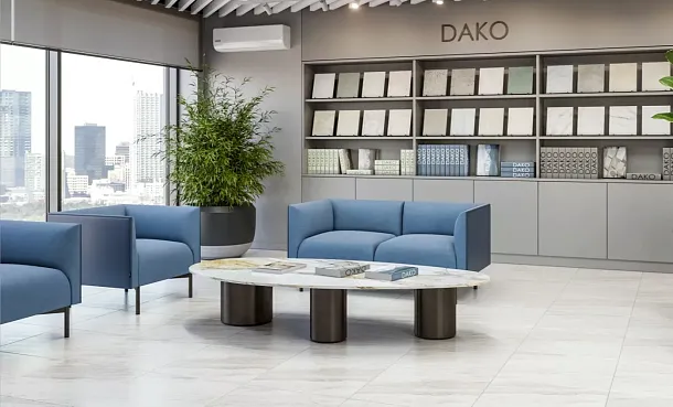 Фото Керамогранит Dako Е-5020/МR Rock светло-серый ректификат 600x600x9 Россия