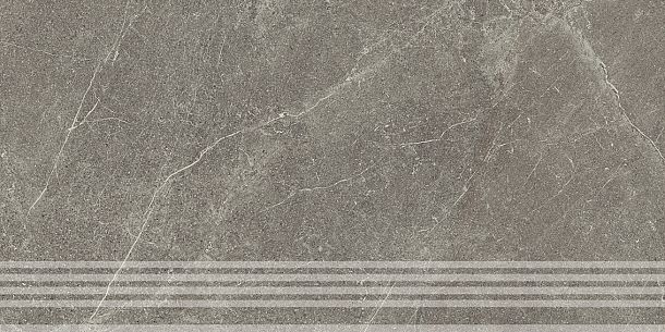 Фото Ступень Kerama Marazzi Эстерель серый матовый обрезной 30x60x0,9 (KM6060G0511RGRF) Россия