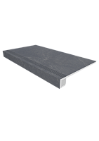 Фото Ступень комплект Terra Black TE04 33x120 неполированная+Подступенок 14.5x120