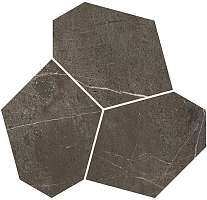 Фото Kerama Marazzi Декор Марсель наборный коричневый матовый обрезной 26,5x25,5x0,9 (KMD2HID027GR)