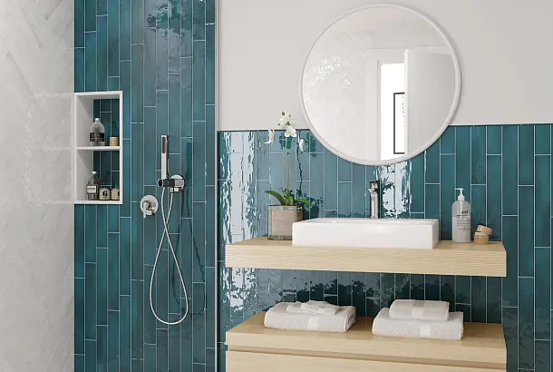 Фото Плитка Equipe 26930 Ocean Blue 6.5x40 Испания