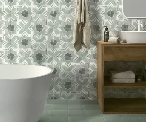 Фото Керамогранит Carino Menta Green 20х20 Испания