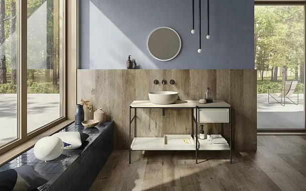 Фото Керамогранит Sant Agostino Yorkwood Brown 20x120 Италия