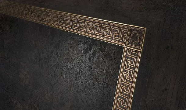 Фото Керамогранит Versace 263031 ETERNO PATCH BROWN 80x80 Италия