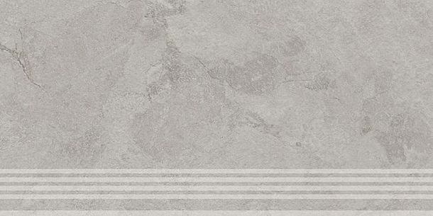 Фото Ступень Kerama Marazzi Сплит серый светлый матовый обрезной 30x60x0,8 (KM6060G1231R8GRF) Россия
