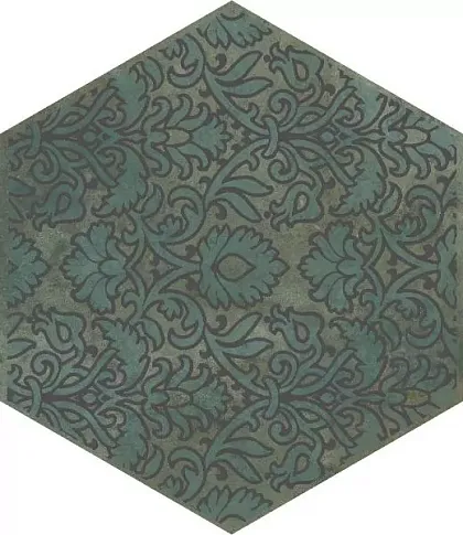 Фото Декор VT\B560\SG23037N Гроссето зеленый 20x23,1 Россия