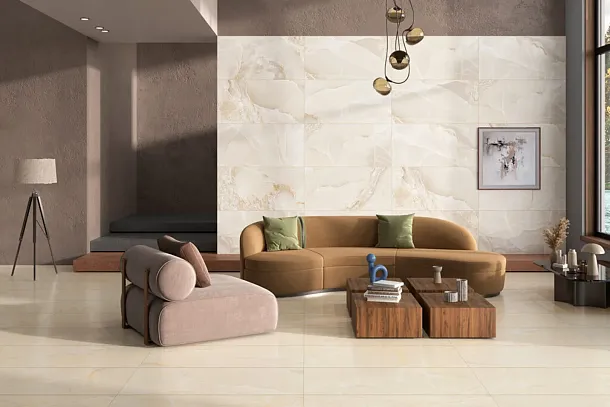 Фото Керамогранит Gravita Lucent White Low Reflection Matt Carving 60x120x0.85 Индия