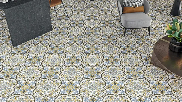 Фото Керамогранит Alpas Cera Ornament 3043 Matt 20х20 Индия