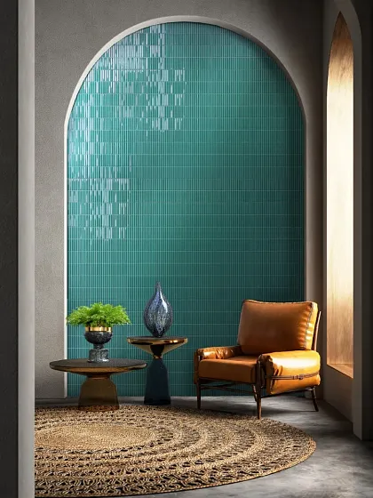 Фото керамическая плитка Monopole Melody Turquoise 20x20 Испания
