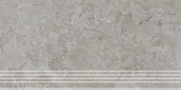 Фото Ступень Kerama Marazzi Сплит серый матовый обрезной 30x60x0,8 (KM6060G1241R8GRF) Россия