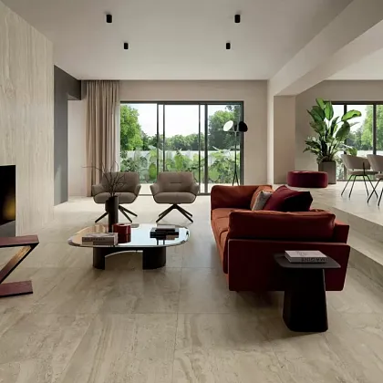 Фото Керамогранит Flaviker 0005941 Navona Honey Cross Ret 60x120 Италия