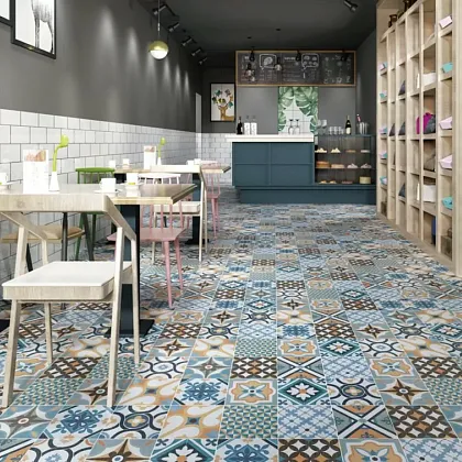 Фото керамическая плитка DeShun Ceramics Art Decor DC232 20x20 Китай