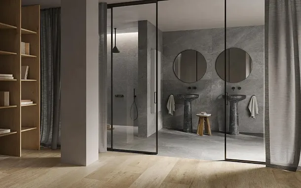Фото Керамогранит Sant Agostino CSABEGR227 Bergstone Grey Nat 120x278 Италия