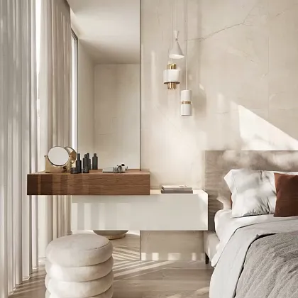 Фото Керамогранит Flaviker PF60014126 Supreme Memories Pulpis Ivory Lux 3D R 120x280 Италия