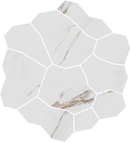 Фото Kerama Marazzi Декор Марсель наборный белый матовый обрезной 31,5x34,2x0,9 (KMD2HID022GR) Россия