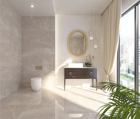 Фото Керамогранит Usak Seramik Swindon Grey Polished 60x120 Турция