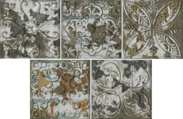 Фото Плитка Aged Dark Ornato Mix 20х20 Испания