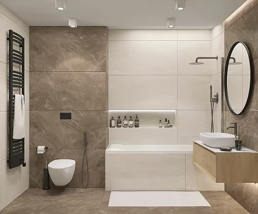 Фото Керамогранит Elegant Armani Crema Полированный 60х60 Индия