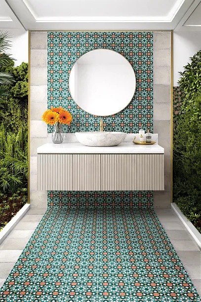 Фото Керамогранит Monopole Marrakech Zellige Hivernage 22.3x22.3 Испания