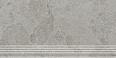 Ступень Kerama Marazzi Сплит серый матовый обрезной 30x60x0,8 (KM6060G1241R8GRF)
