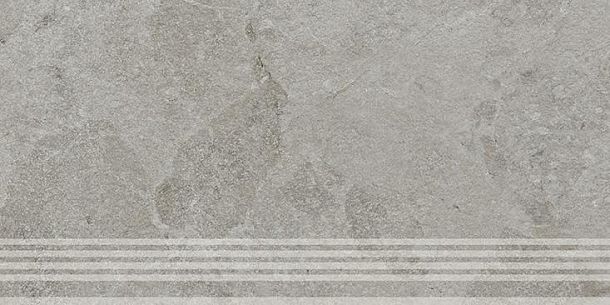 Фото Ступень Kerama Marazzi Сплит серый матовый обрезной 30x60x0,8 (KM6060G1241R8GRF) Россия