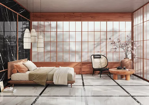 Фото Керамогранит R8RU (00R8RU03) Incanto Statuario Venato Glossy Ret. 6mm 60х120 Италия