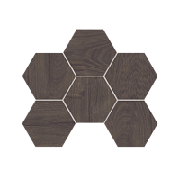 Мозаика Selection Walnut Hexagon SI04 неполированная 25x28,5 Фото Мозаика Selection Walnut Hexagon SI04 неполированная 25x28,5