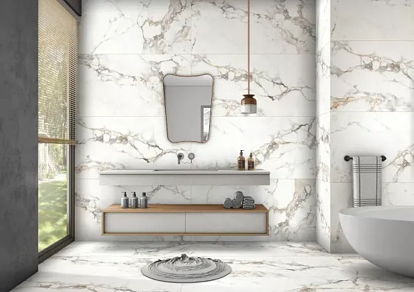 Фото Керамогранит Eternal ETMAR1201GL60120 Antique Carrara Glossy 60x120 Индия