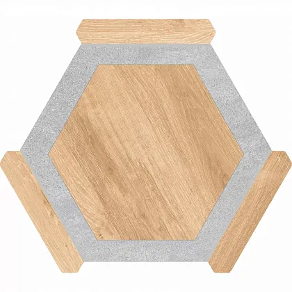 Фото Керамогранит Monopole Oregon Haya Gris 22x25 Испания