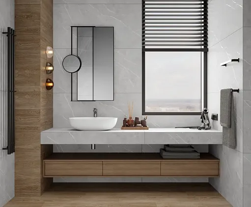Фото Керамогранит Laparet Lp6012G0061R Lune Grigio Серый Матовый Карвинг 59,5Х119,1 Россия