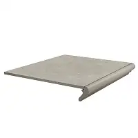 Фото Ступень Kerama Marazzi Хадду фронтальная серый светлый матовый 40,2x34x0,8 (KM4040G0011NGTF)