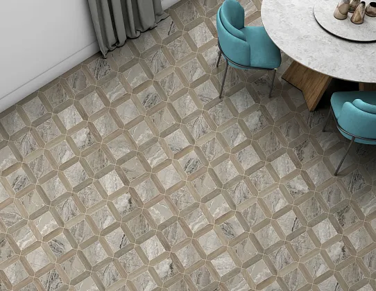 Фото Керамогранит Dado Ceramica 304341 Charme Ivory Rett 120x120 Италия