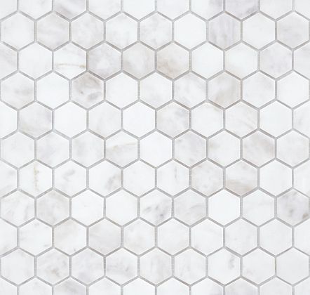 Фото Dolomiti bianco MAT hex 18x30x6 Китай