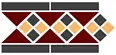 Бордюр Top Cer Border LISBON with 1 strip (Tr.20 Dots 14+21 Strips 14) 28х15