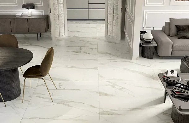 Фото Керамогранит Calacata Gold 1 Compacglass Rect. 60X60 (017.840.0001.11841) Испания