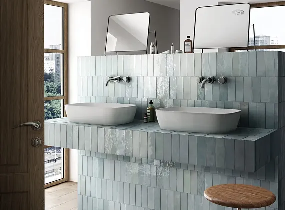 Фото Плитка Equipe 24458 Artisan Aqua 13,2x13,2 Испания