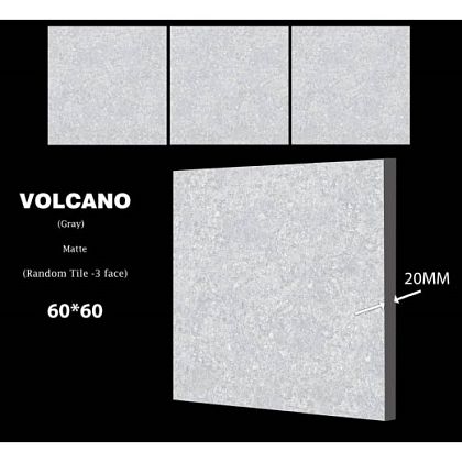 Фото Керамогранит Volcano Grey 60х60, 20мм Иран